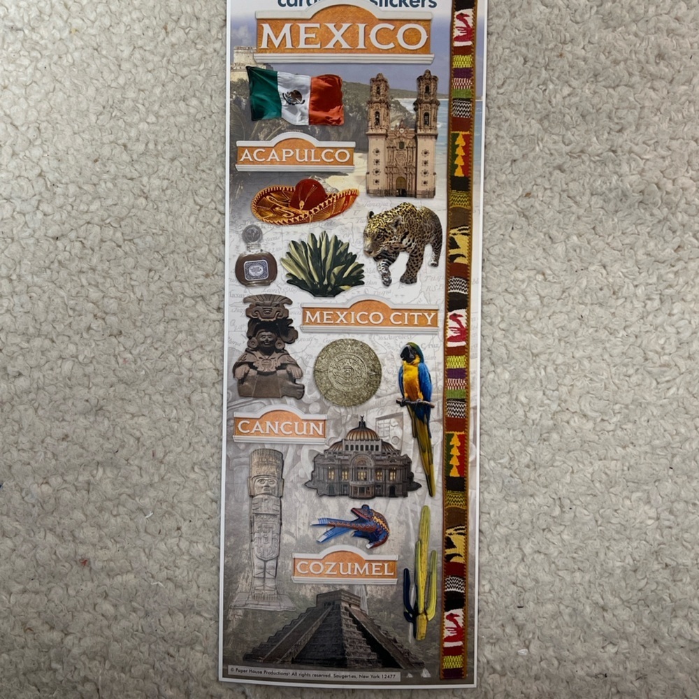 Paper House Travel Themed Cardstock Stickers Bundle of 10 Int'l Cities - Picture 8 of 11
